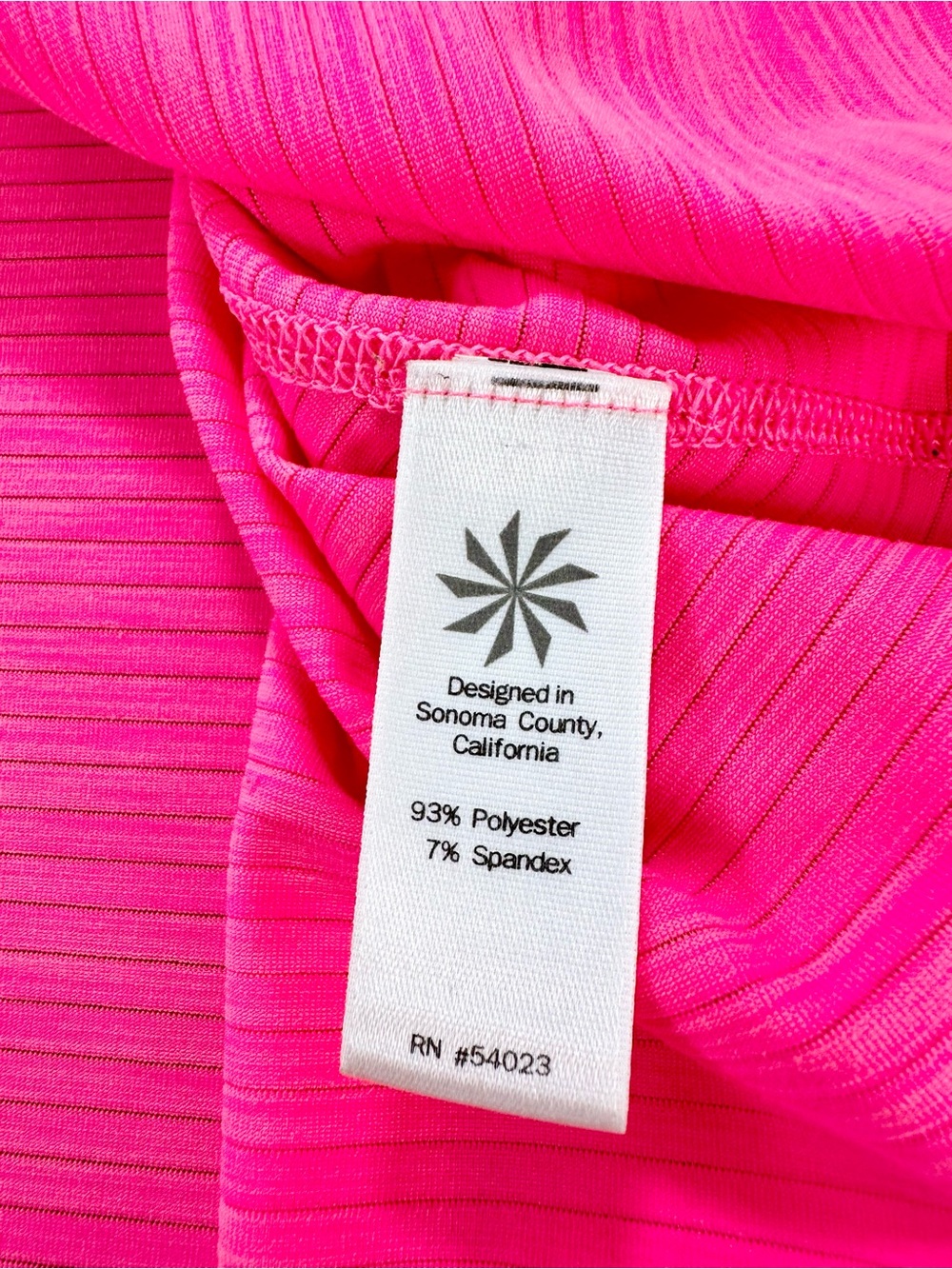 Athleta Shadow Stripe Chi Tank, Shocking Pink, XL - Picture 11 of 12